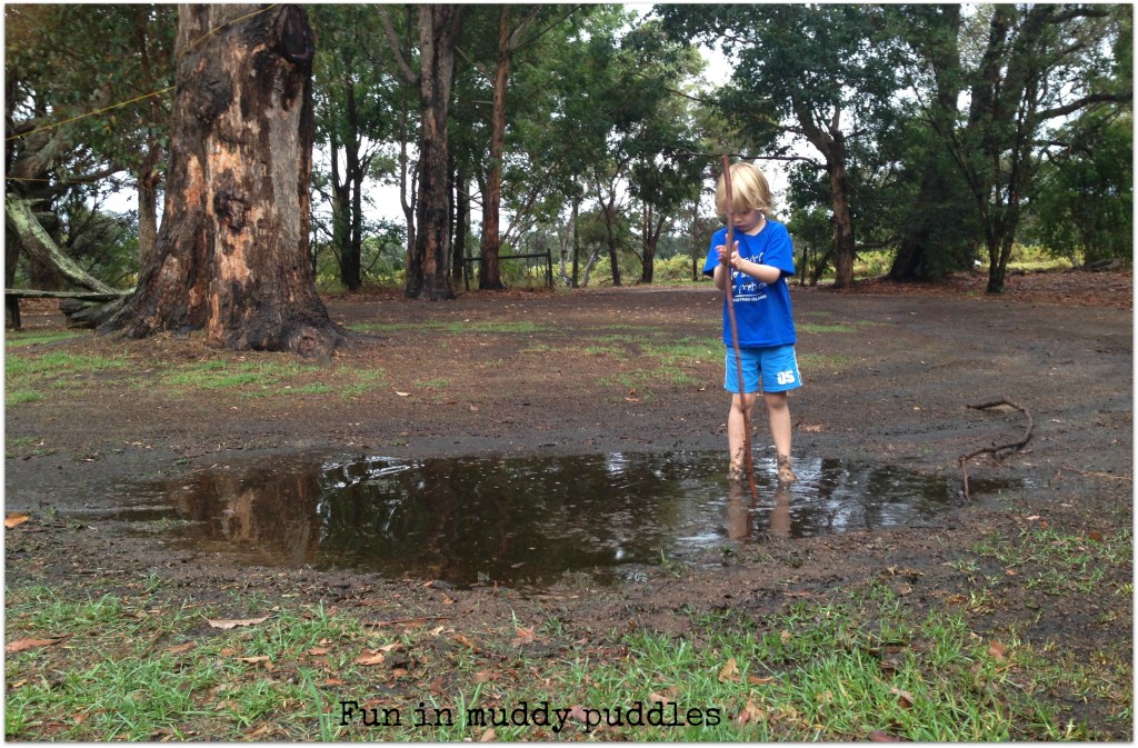 muddy puddles